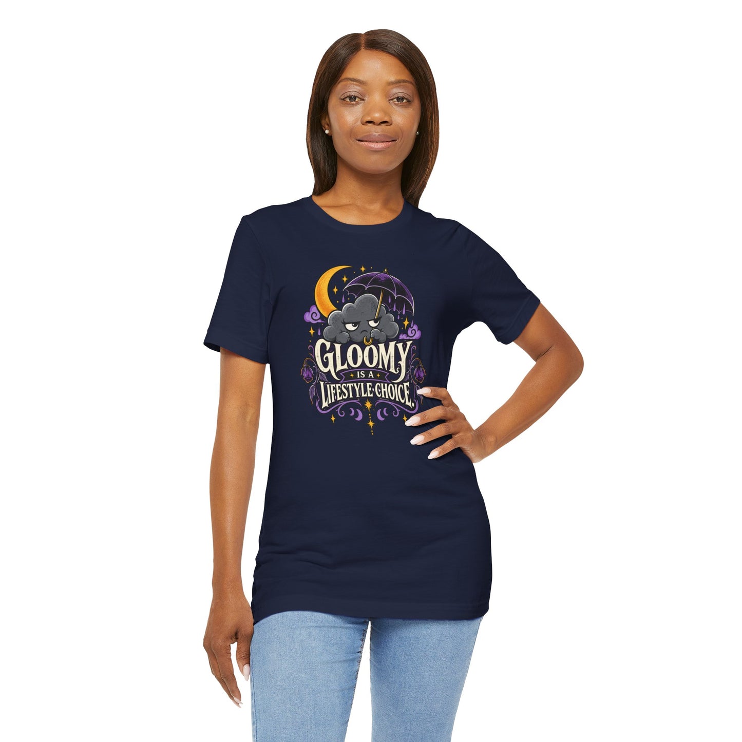 Gloomy Is a Lifestyle Choice T-Shirt – Funny Goth Halloween Tee