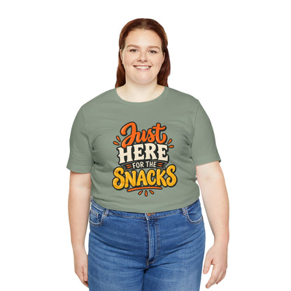 Just Here for the Snacks T-Shirt – Funny Halloween Foodie Tee