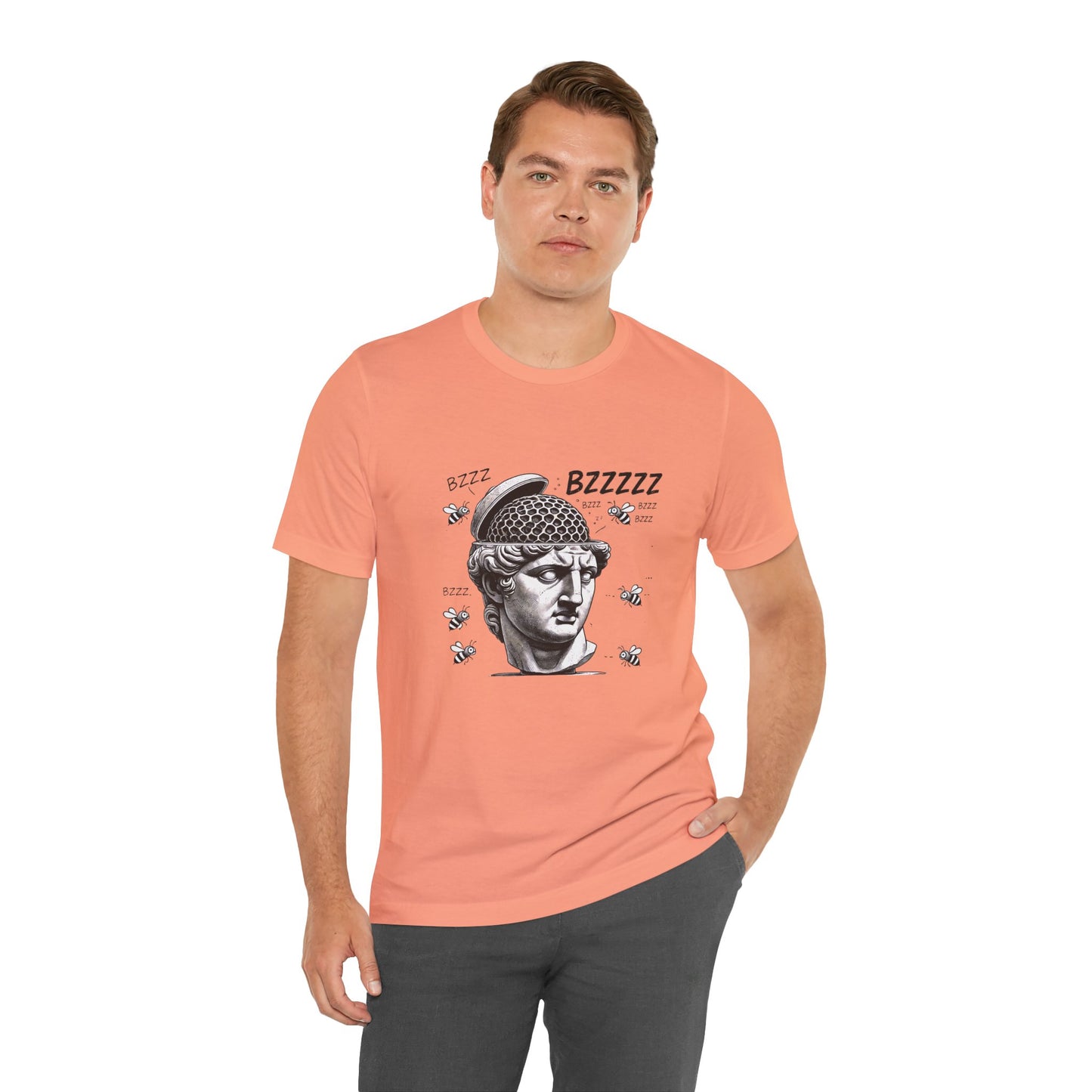 Hive Mind T-Shirt – Surreal Bee Group Think Parody Tee