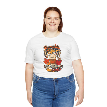 Pumpkin Spice Has Entered the Chat T-shirt - Funny Fall Coffee Tee