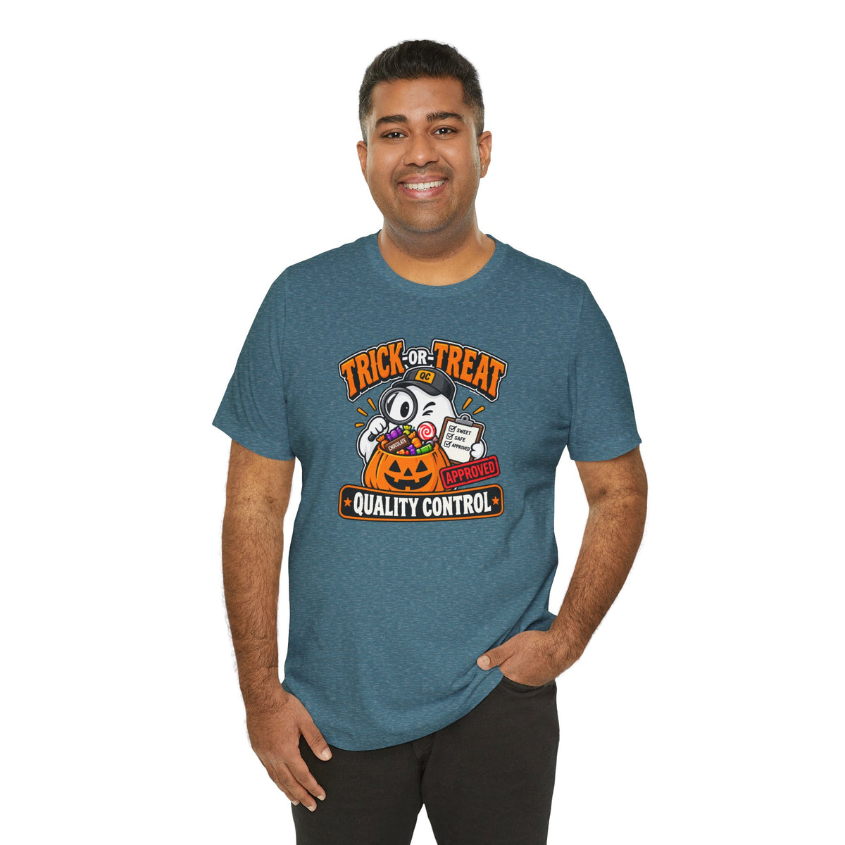 Trick-or-Treat Quality Control T-Shirt – Funny Halloween Candy Tee