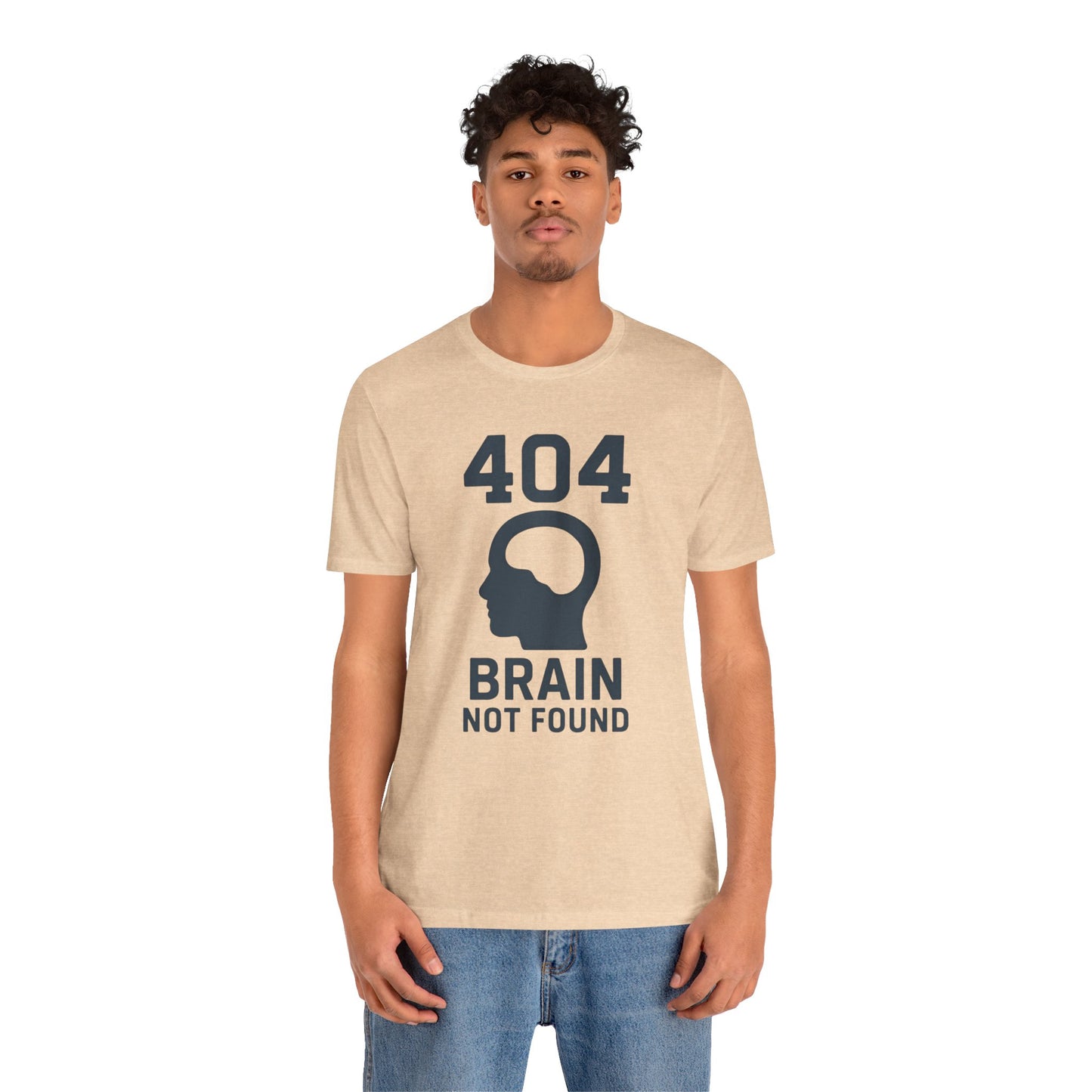 404 Brain Not Found T-Shirt – Techie Humor for Nerds & Geeks
