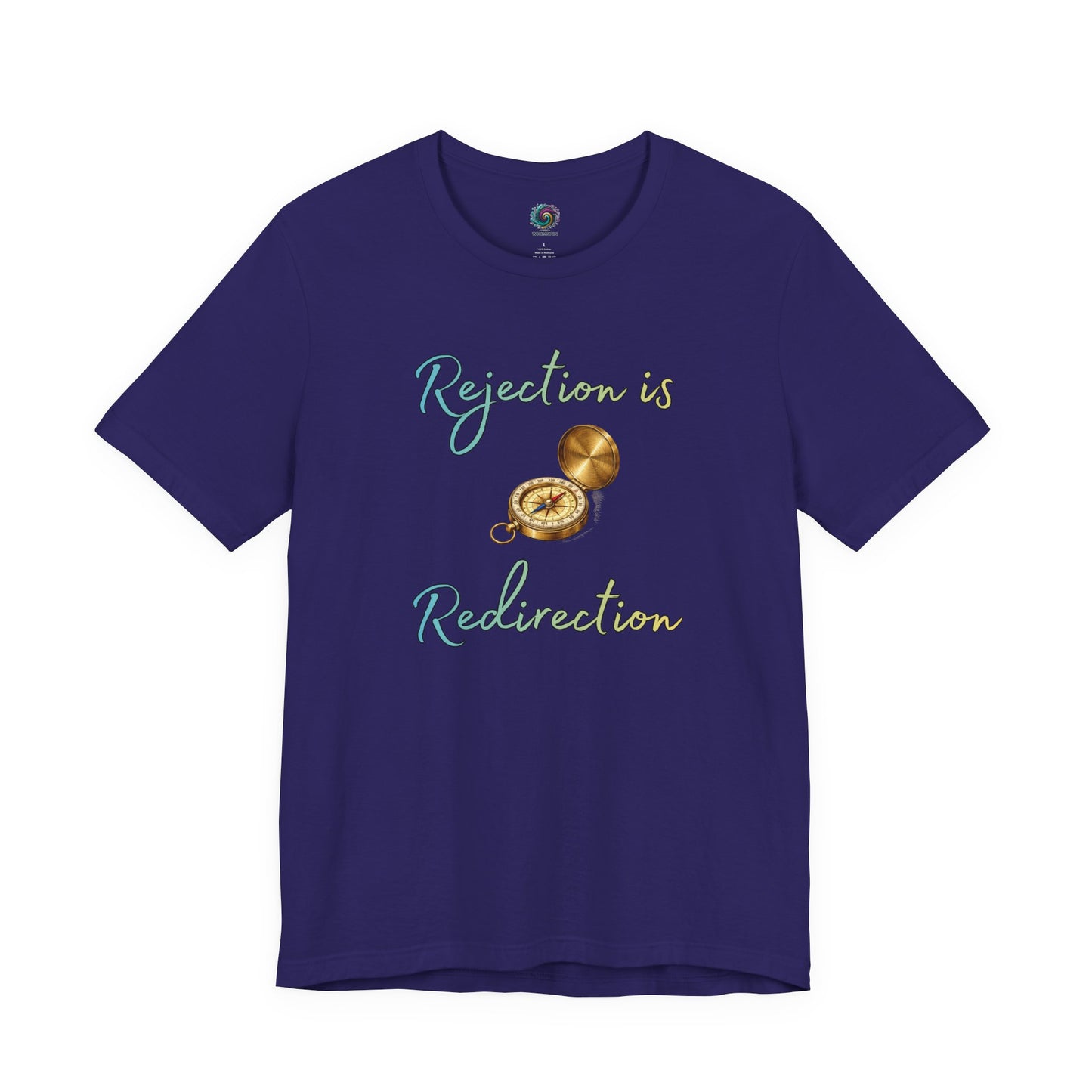 Rejection Is Redirection T-Shirt – Motivational Compass Quote Tee