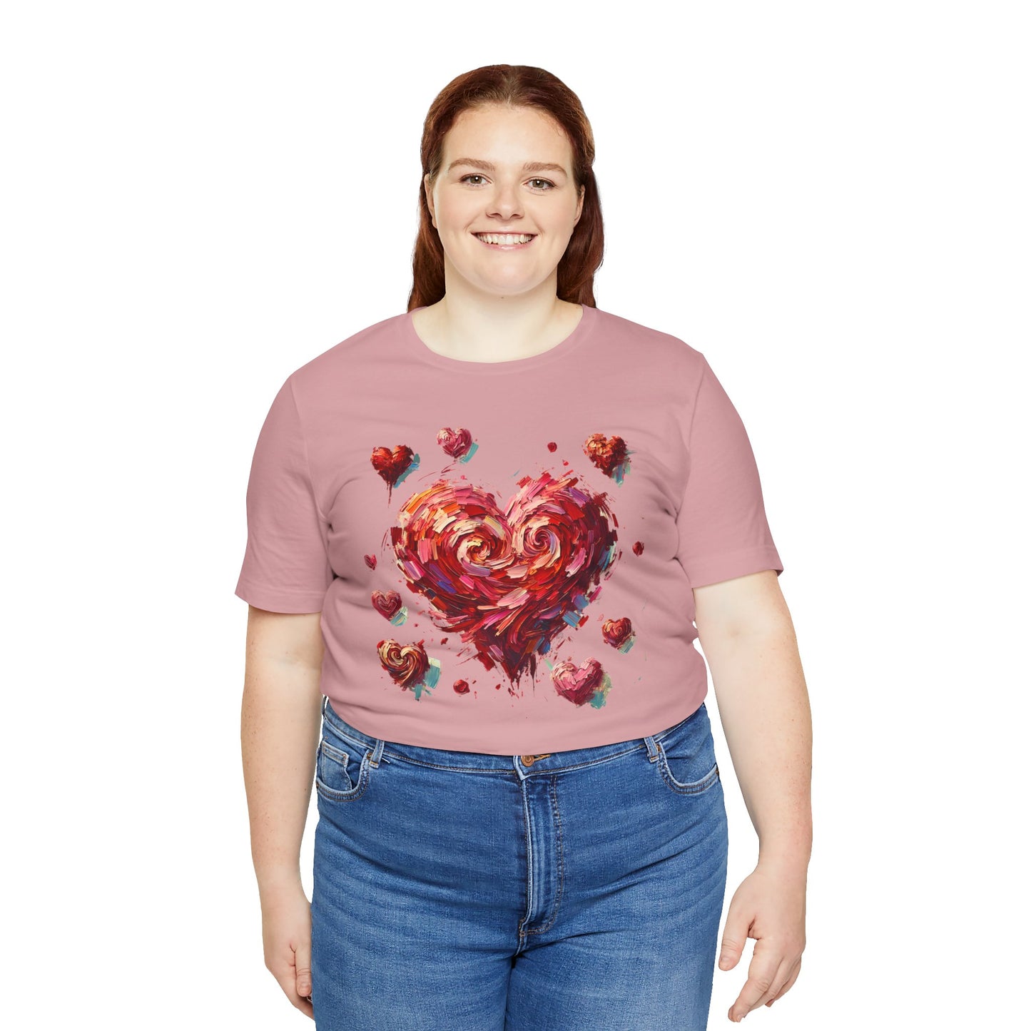 Impressionistic Heart T-Shirt – Artistic Valentine's Day Tee