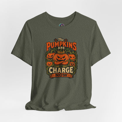 The Pumpkins Are in Charge Now T-Shirt – Funny Halloween Fall Tee
