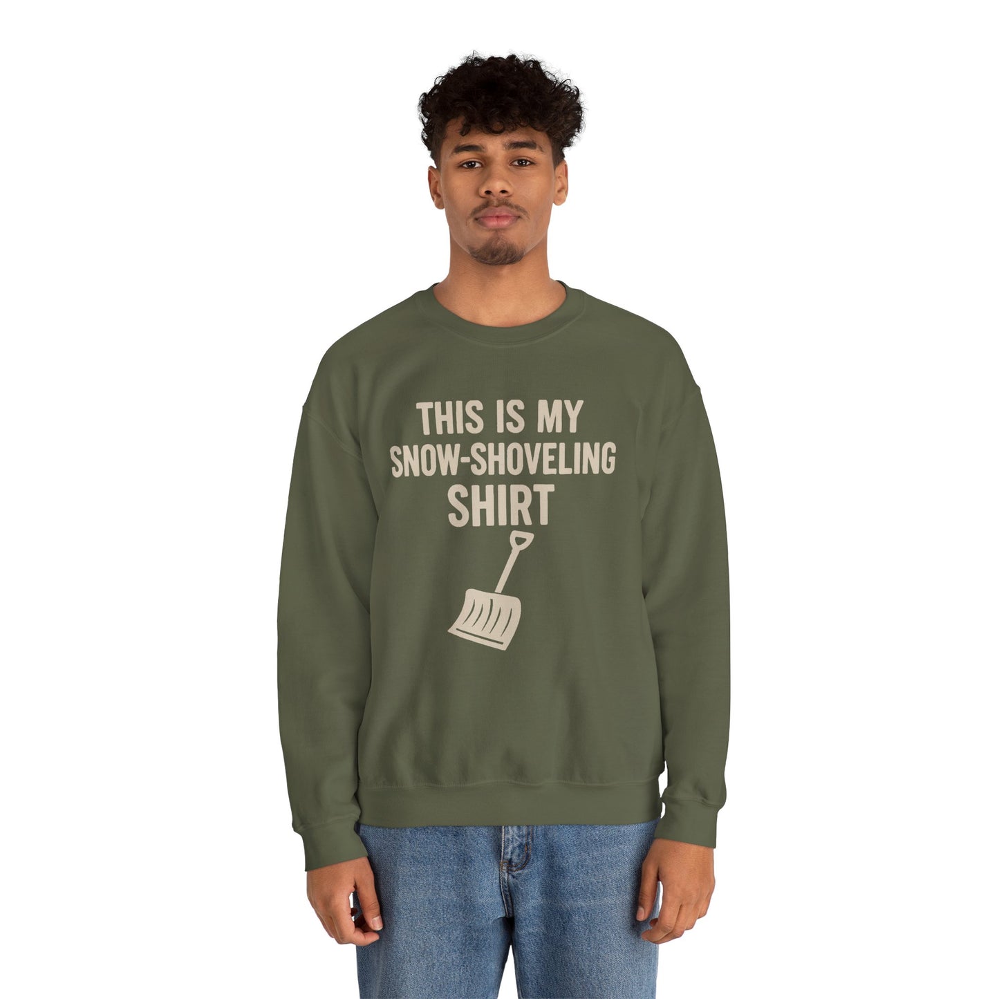 This Is My Snow-Shoveling Shirt – Funny Winter Chore Sweatshirt