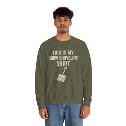 This Is My Snow-Shoveling Shirt – Funny Winter Chore Sweatshirt