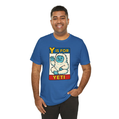 Y Is for Yeti T-Shirt – Cute Winter Monster Tee from the Monster Alphabet Series