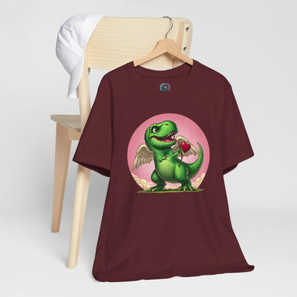 Cupidsaurus Rex T-Shirt – Funny Dinosaur Cupid Valentine’s Day Tee