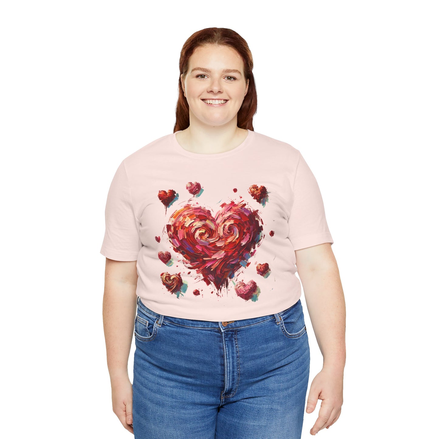 Impressionistic Heart T-Shirt – Artistic Valentine's Day Tee