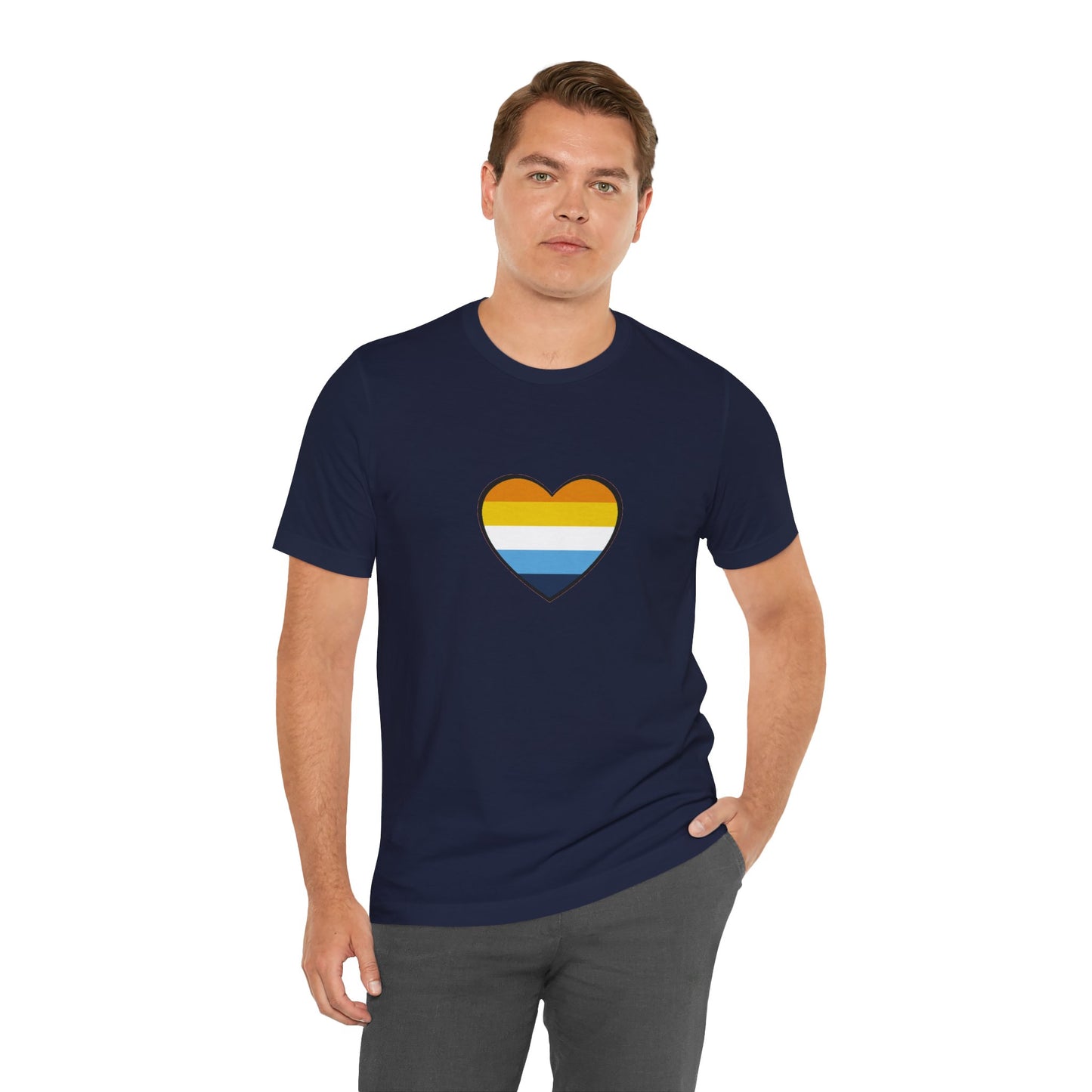 AroAce Flag Heart T-Shirt – Unisex LGBTQ+ Graphic Tee
