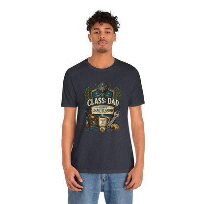 Chaotic Good Dad T-Shirt – RPG Gamer Dad Graphic Tee