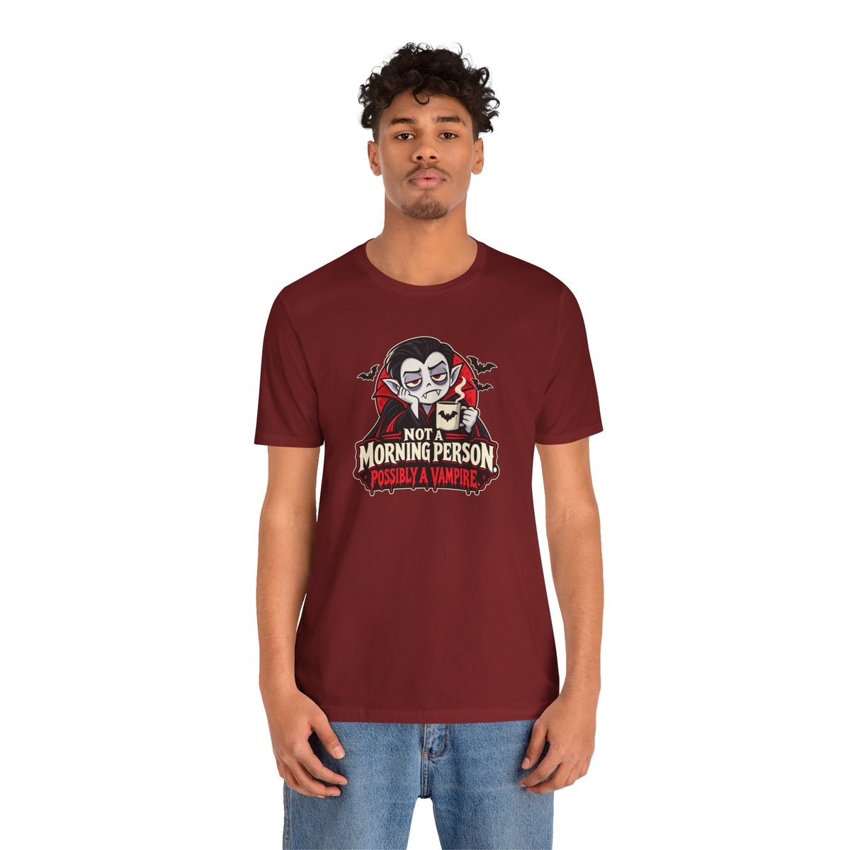 Not a Morning Person Possibly a Vampire T-Shirt – Funny Halloween Tee