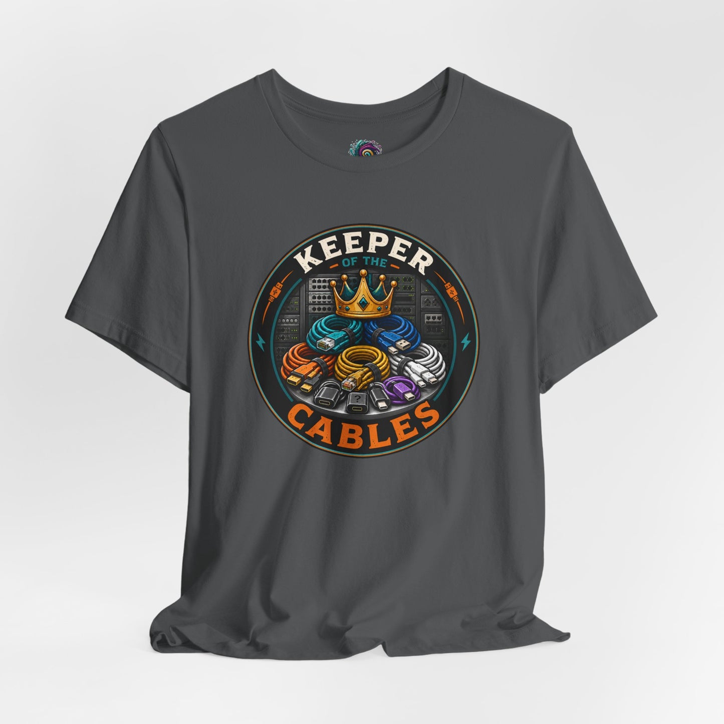 Keeper of the Cables T-Shirt – Funny Tech Dad Cable Tee