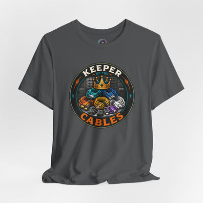 Keeper of the Cables T-Shirt – Funny Tech Dad Cable Tee