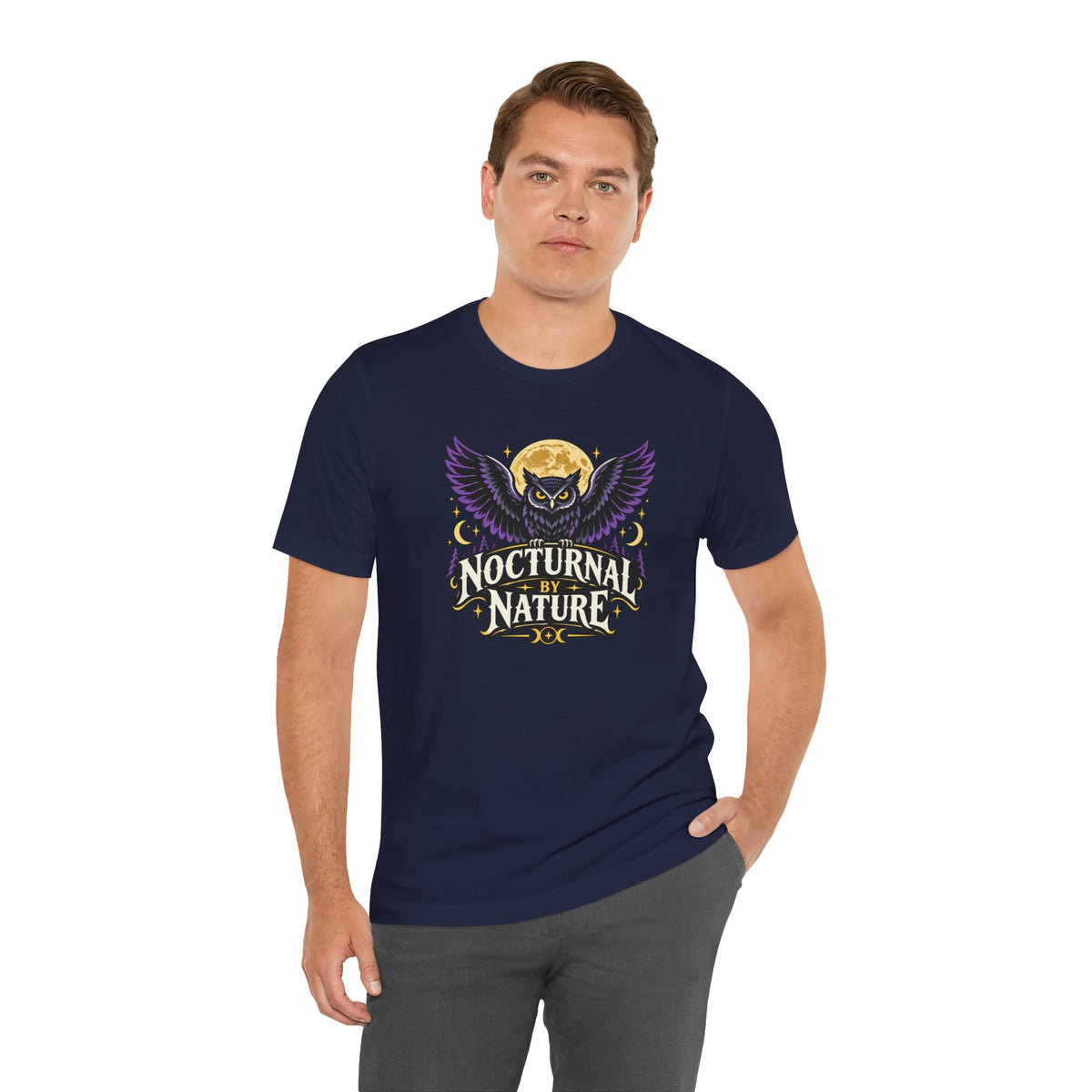 Nocturnal by Nature T-Shirt – Moonlit Owl Graphic Tee