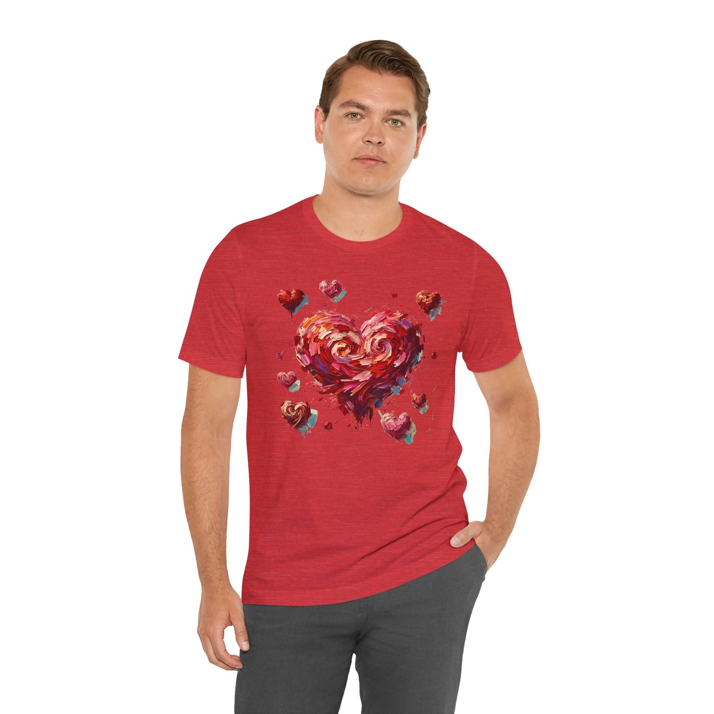 Impressionistic Heart T-Shirt – Artistic Valentine's Day Tee