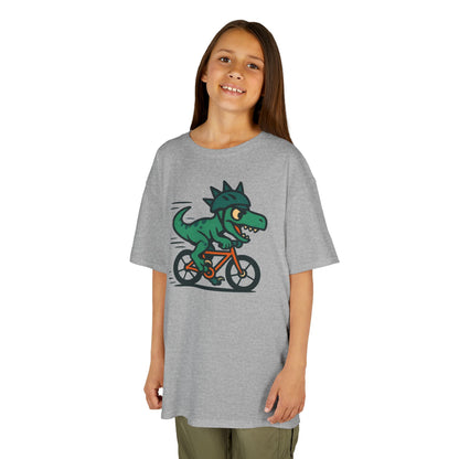 Kids Velociraptor Bike T-Shirt – Funny Dino Velo Tee