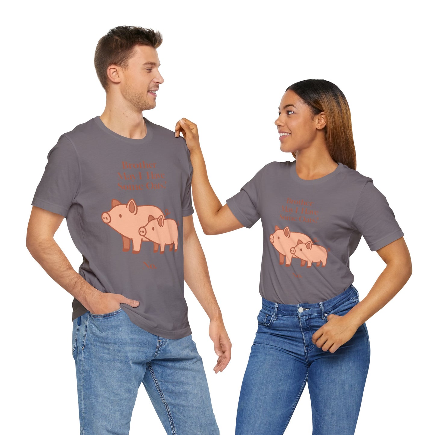 Brother May I Have Some Oats T-Shirt – Funny Viral Pig Meme Tee