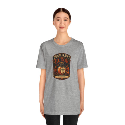 Pumpkin Spice Elixir T-Shirt – Funny Witchy Fall Coffee Tee