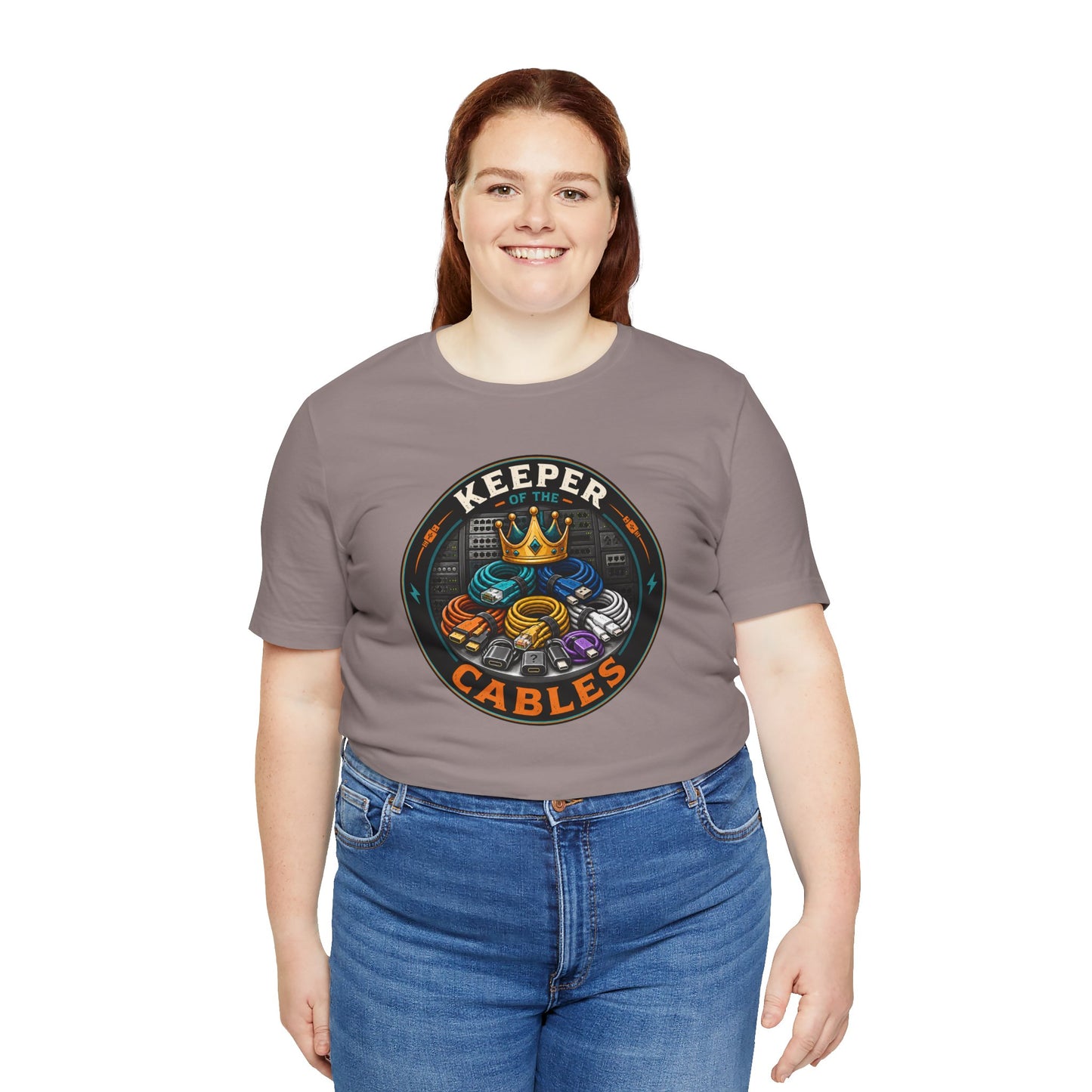Keeper of the Cables T-Shirt – Funny Tech Dad Cable Tee