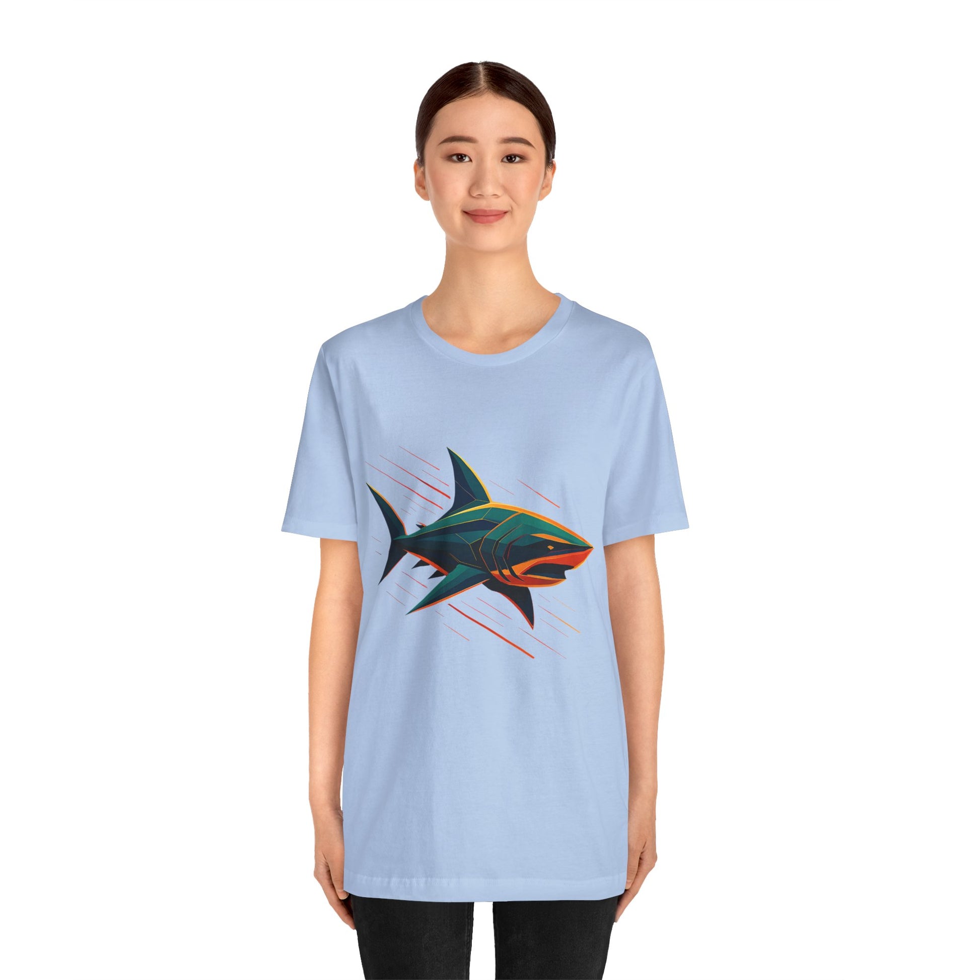 Electric Apex Shark T-Shirt – Bold Ocean Graphic Tee - WhimSpin - https://whimspin.com