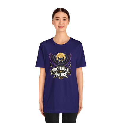 Nocturnal by Nature T-Shirt – Moonlit Owl Graphic Tee