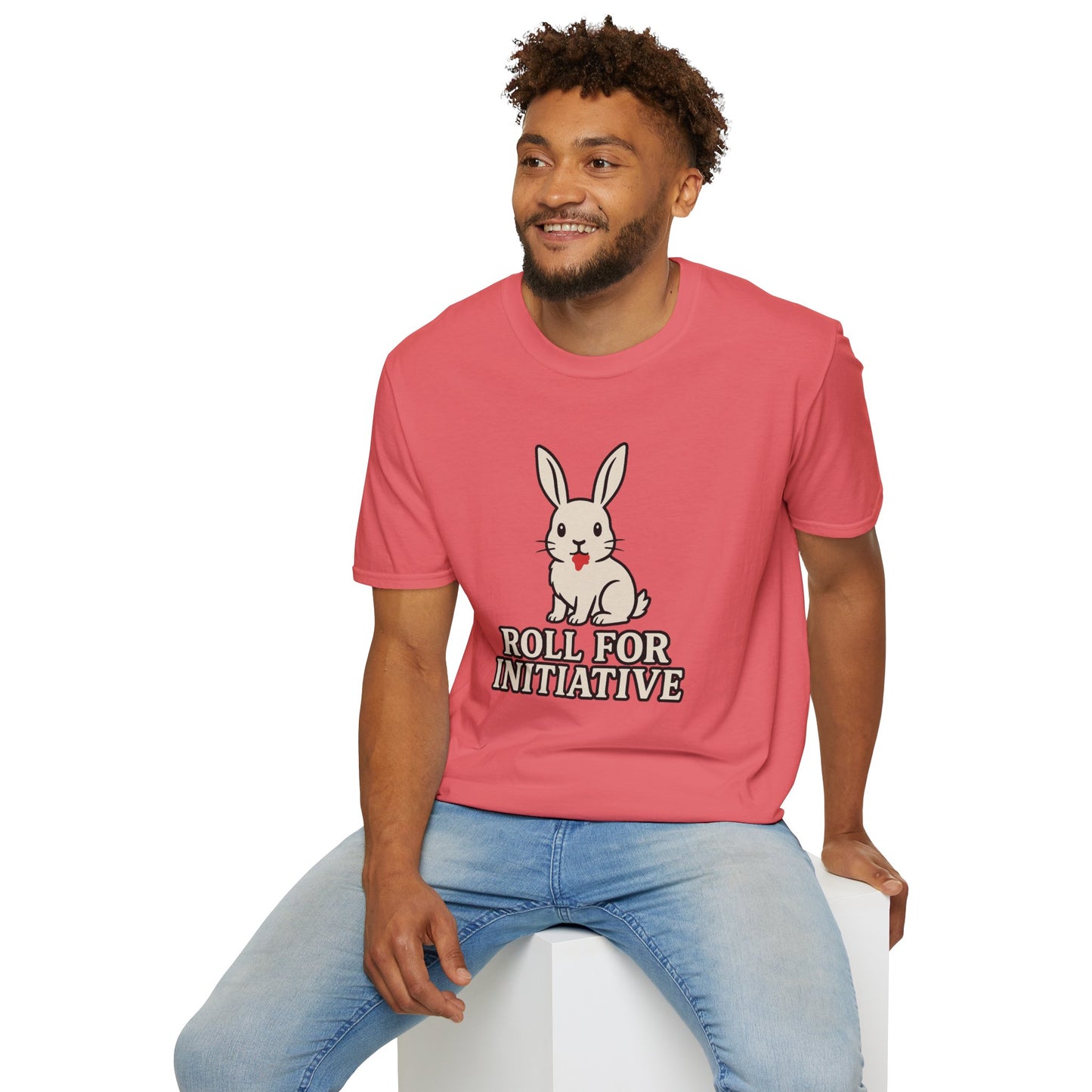 Roll for Initiative T-Shirt – Killer Bunny Humor Gaming Tee