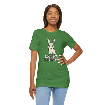 Roll for Initiative T-Shirt – Killer Bunny Humor Gaming Tee