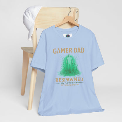Gamer Dad Respawned T-Shirt – Funny New Fatherhood Gaming Tee