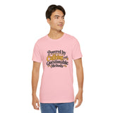 Pink short-sleeve T-shirt with 