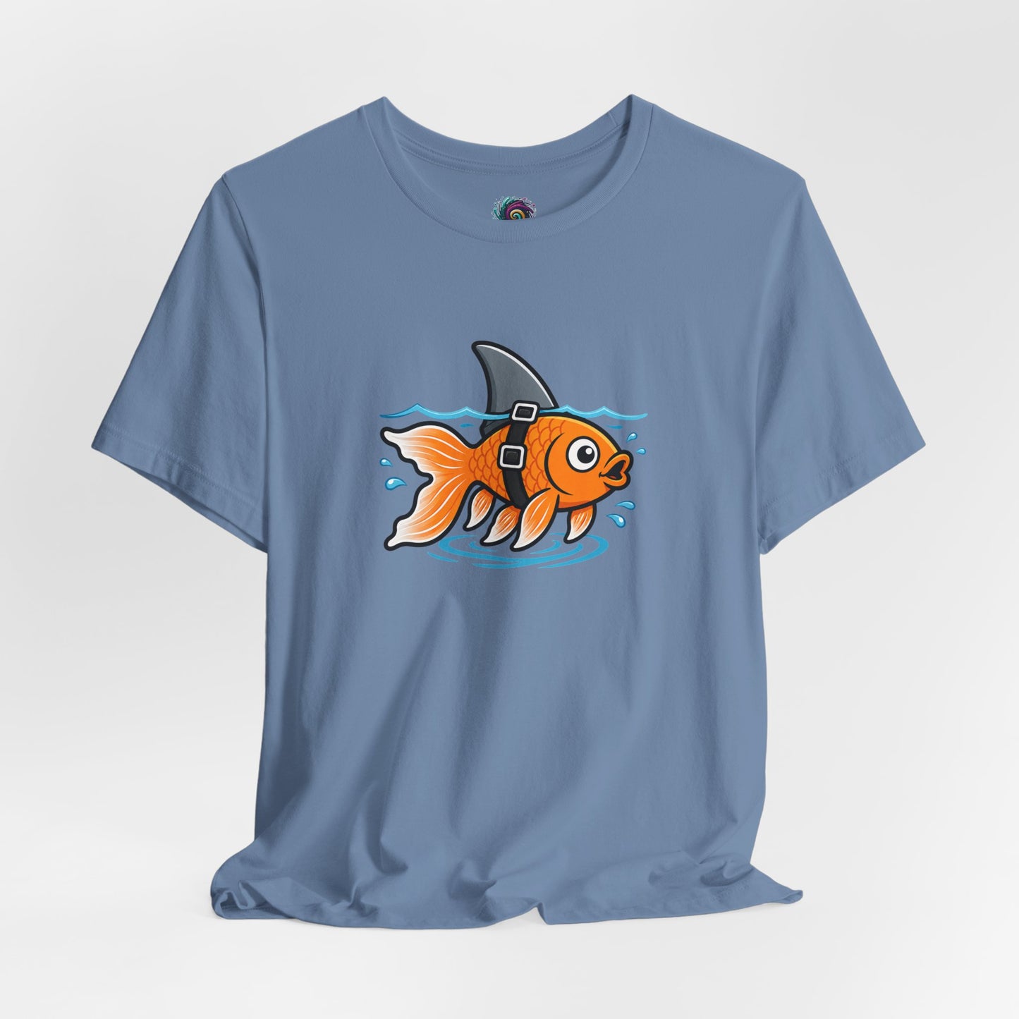 Goldfish Shark T-Shirt – Funny Fish Swimming  Graphic Tee