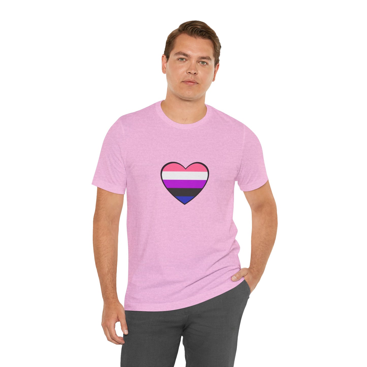 Genderfluid Pride Heart T-Shirt – Bold LGBTQIA+ Flag Tee - WhimSpin - https://whimspin.com