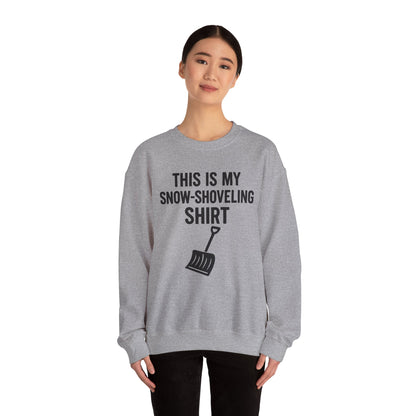 This Is My Snow-Shoveling Shirt – Funny Winter Chore Sweatshirt