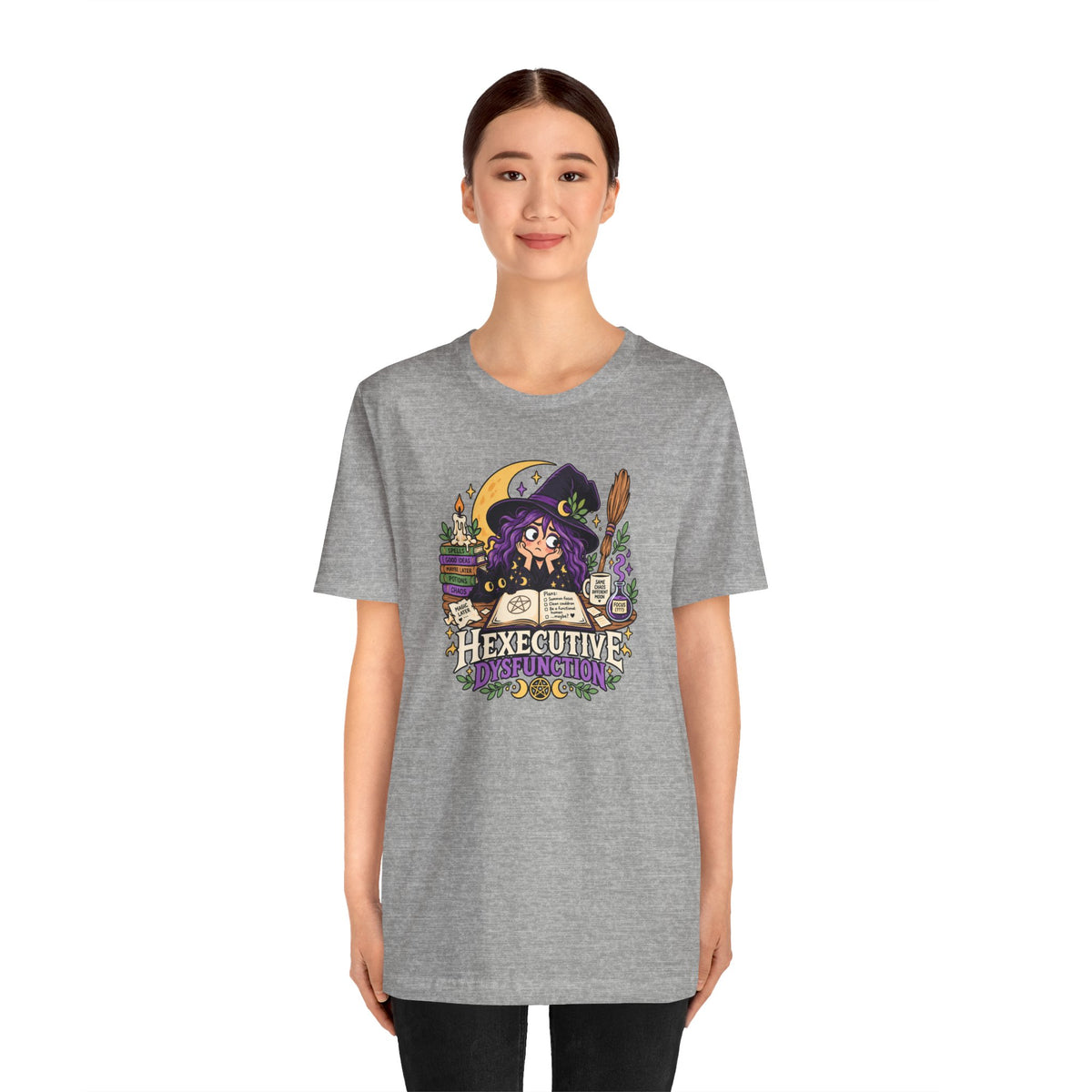 Hexecutive Dysfunction T-Shirt - Funny Witchy ADHD Humor Tee