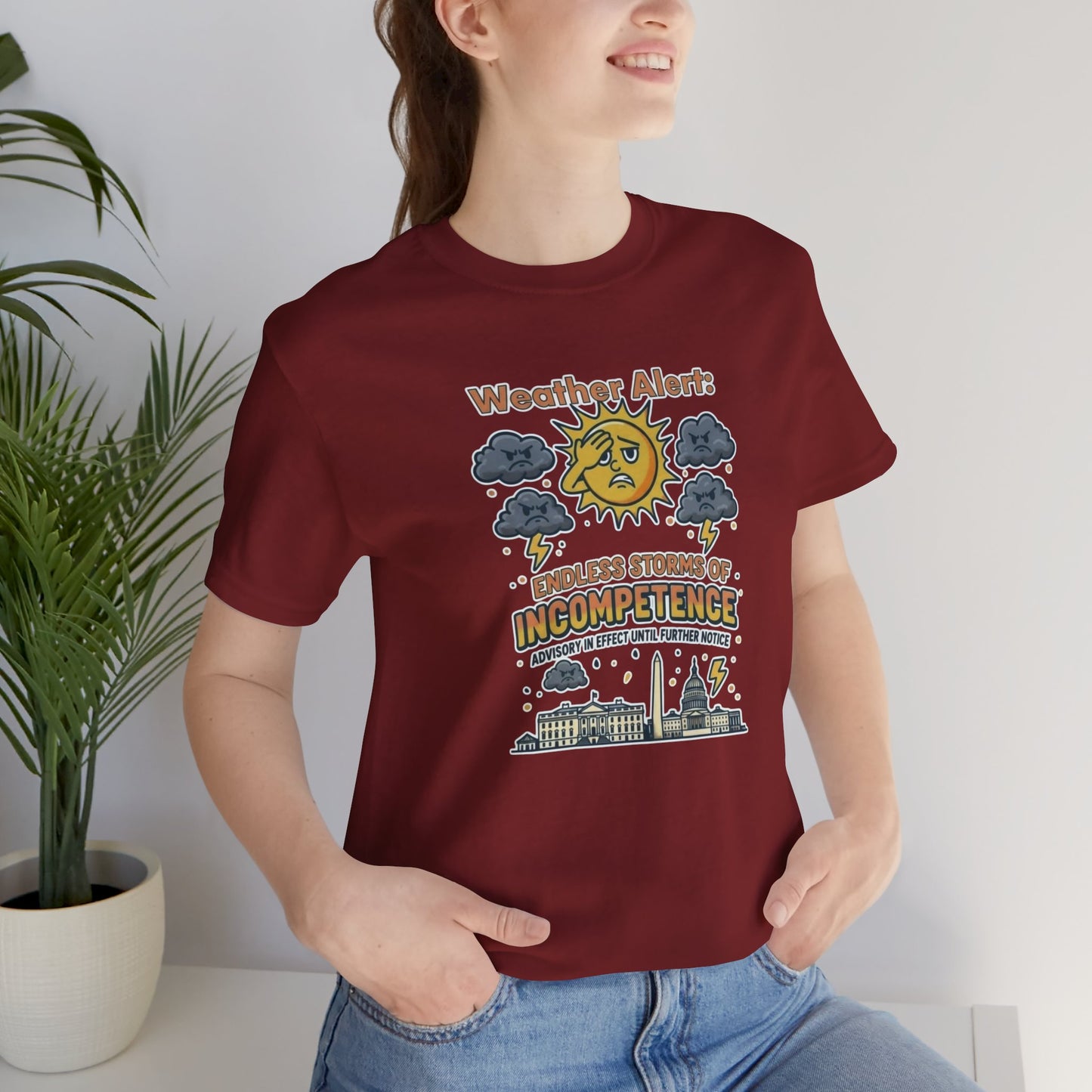 Weather Alert Political Satire T-Shirt – Funny Protest Shirt | Whimspin