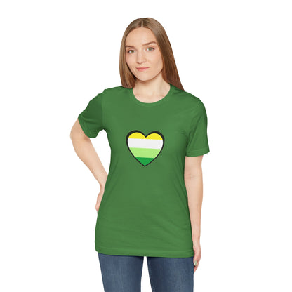 Gender Neutral Pride Flag Heart T-Shirt – Unisex LGBTQ+ Graphic Tee - WhimSpin - https://whimspin.com