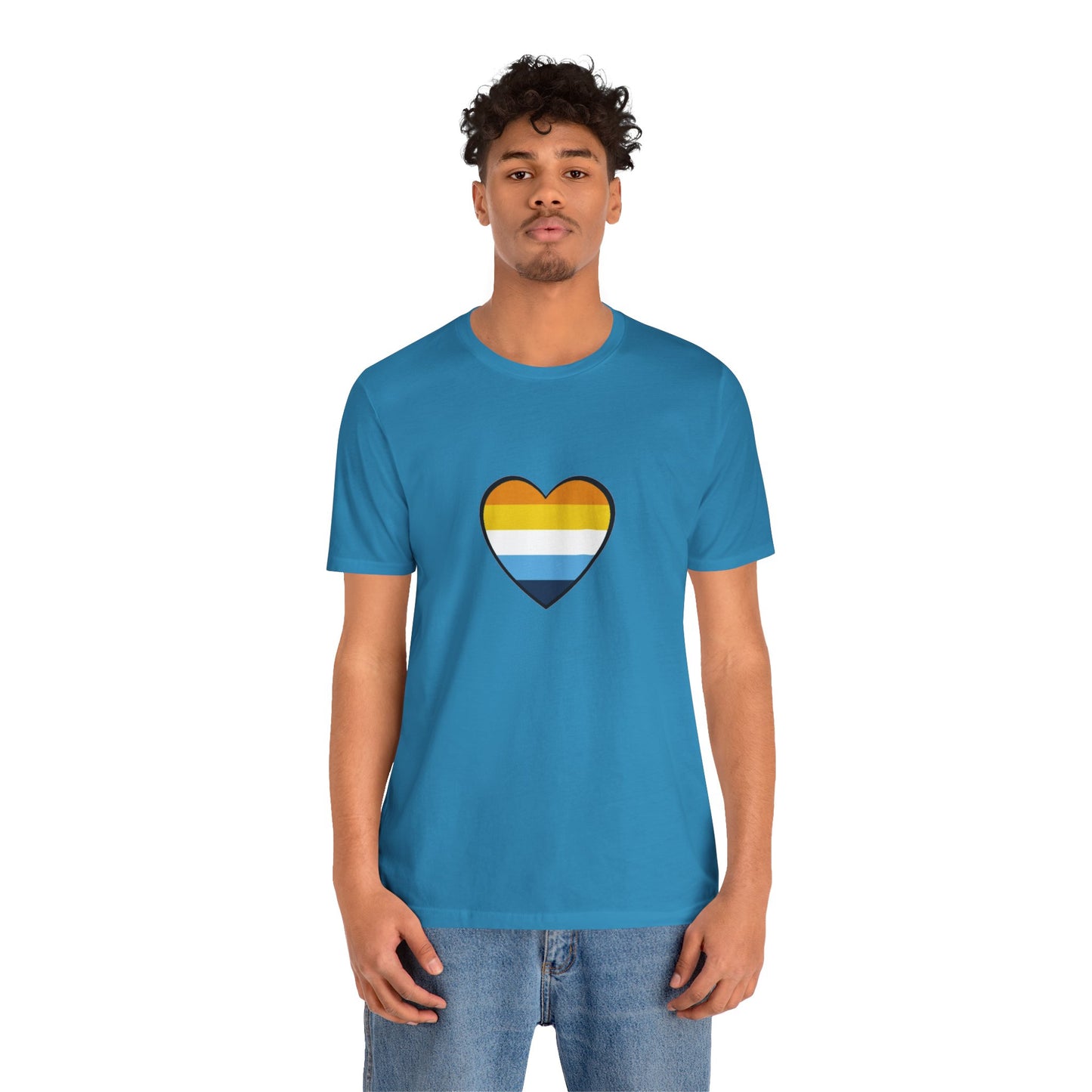 AroAce Flag Heart T-Shirt – Unisex LGBTQ+ Graphic Tee