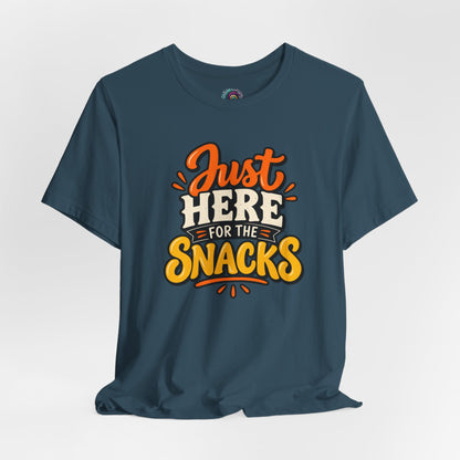 Just Here for the Snacks T-Shirt – Funny Halloween Foodie Tee