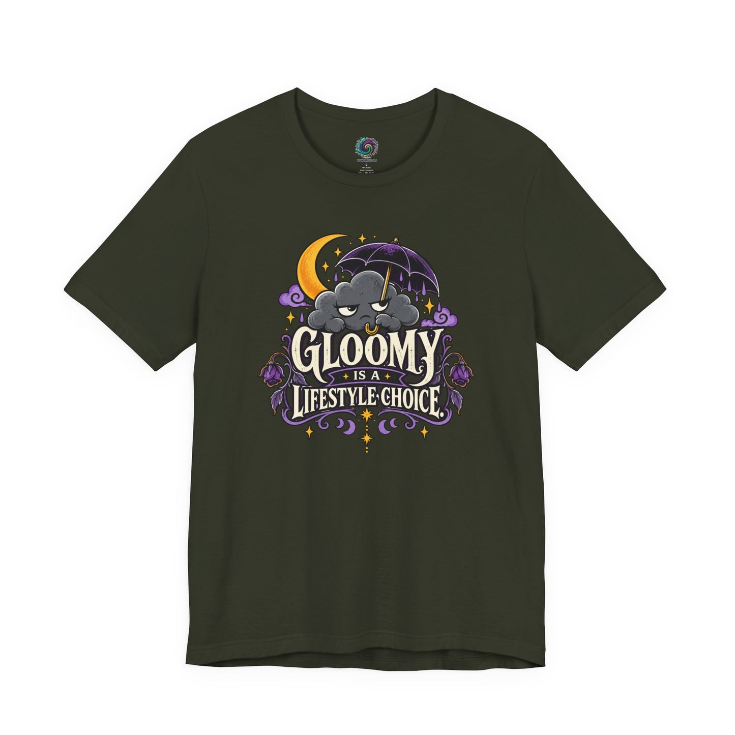 Gloomy Is a Lifestyle Choice T-Shirt – Funny Goth Halloween Tee