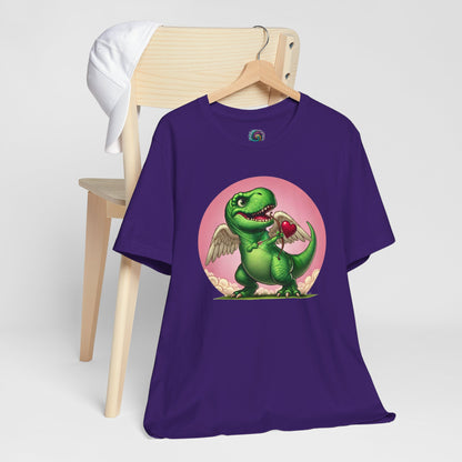 Cupidsaurus Rex T-Shirt – Funny Dinosaur Cupid Valentine’s Day Tee