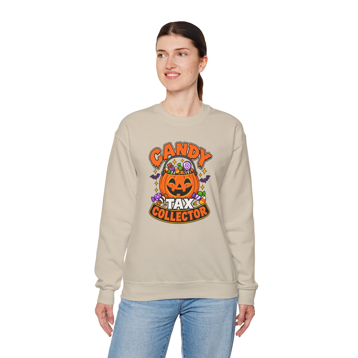 Candy Tax Collector Sweatshirt – Funny Halloween Parent Crewneck
