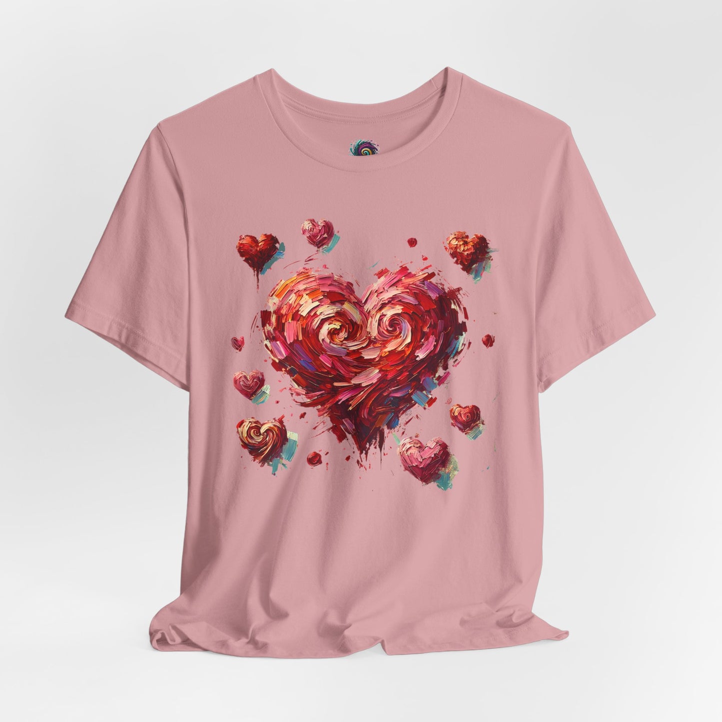 Impressionistic Heart T-Shirt – Artistic Valentine's Day Tee