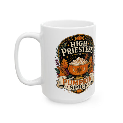 High Priestess of Pumpkin Spice Mug – 11oz & 15oz Fall Cup