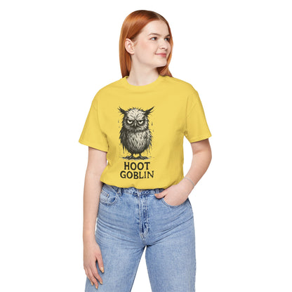 Hoot Goblin T-Shirt – Funny Owl Tee for Night Owls & Mischief Makers