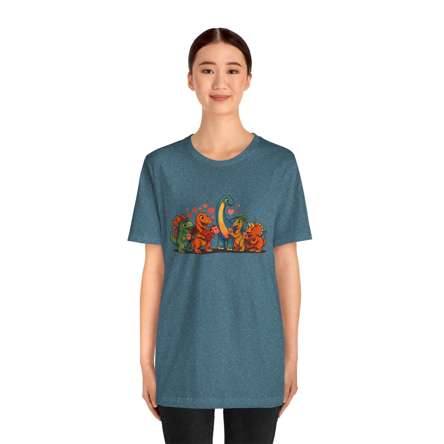 Dinosaur Valentines T-Shirt – Cute Dino Valentine’s Day Tee
