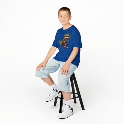 Pixel Dinosaur Kids T-Shirt – Retro Pixel T-Rex Gamer Tee