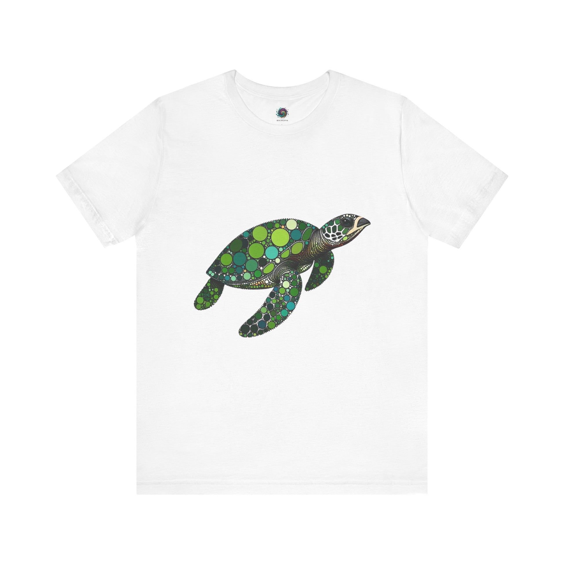 Geometric Sea Turtle T-Shirt – Eco Ocean Vibes Graphic Tee - WhimSpin - https://whimspin.com
