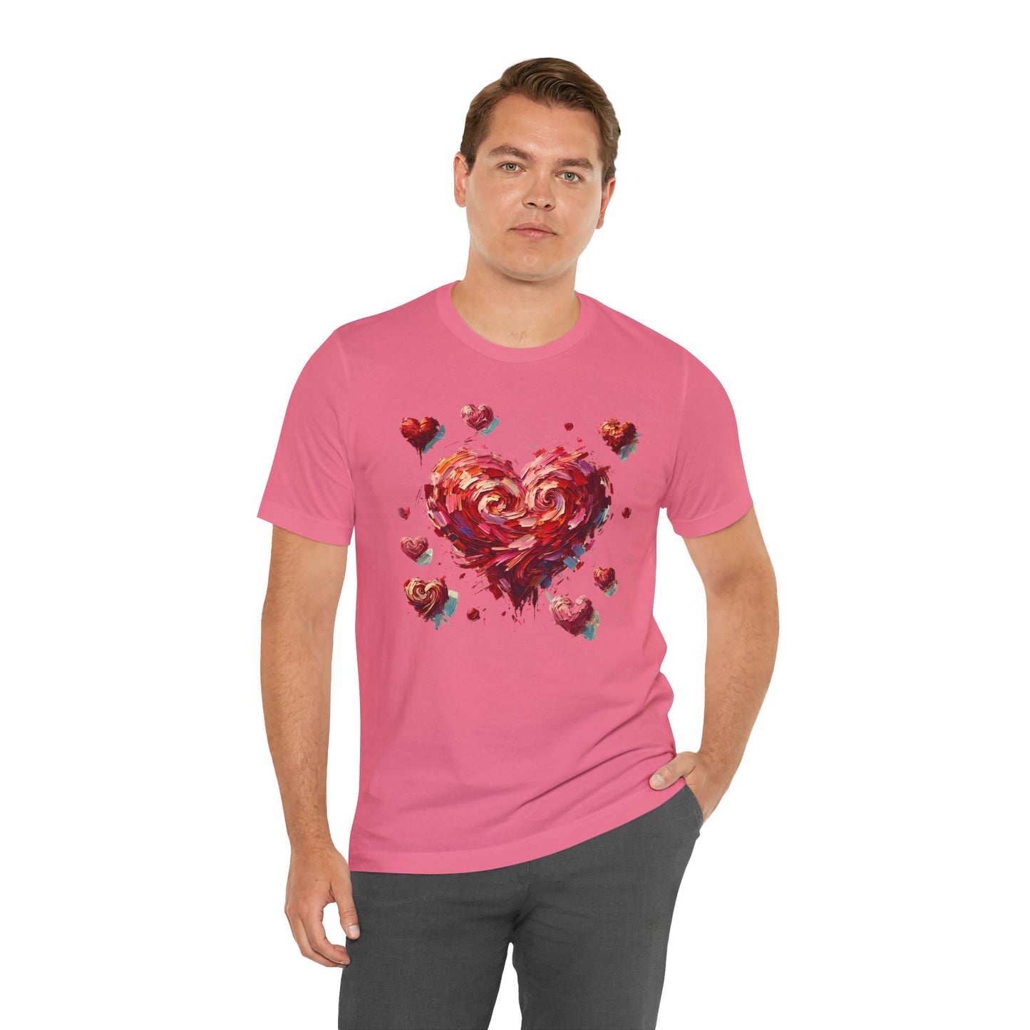 Impressionistic Heart T-Shirt – Artistic Valentine's Day Tee
