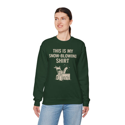 This Is My Snow-Blowing Sweatshirt – Funny Winter Chore Pullover